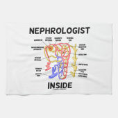Nefroloog Inside (nieren nefron) Theedoek (Horizontaal)