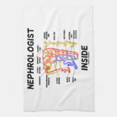 Nefroloog Inside (nieren nefron) Theedoek (Verticaal)