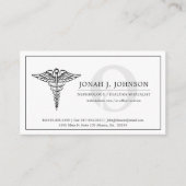 nefroloog | Minimaal niersymbool Visitekaartje (Voorkant)