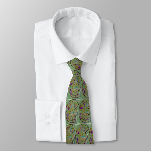 Nefroloog Necktie, "De nieren", Waterverf ARt Stropdas (Gebonden)