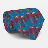 Nefroloog Necktie "Renale Componenten" Waterverf Stropdas (Opgerold)