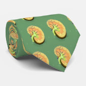 Nefroloog Necktie, uniek nierenontwerp Stropdas (Opgerold)