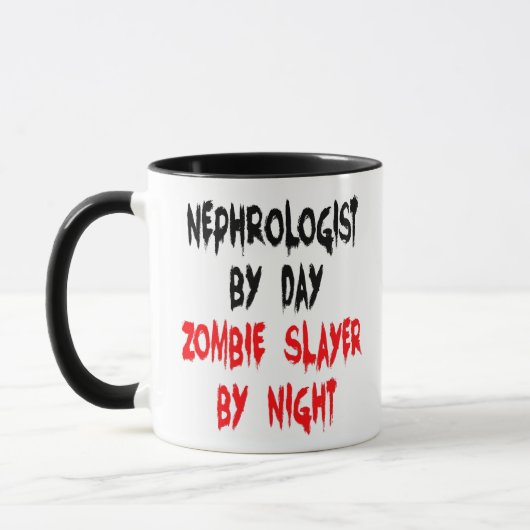 Nefroloog Zombie Joke Mok (Links)
