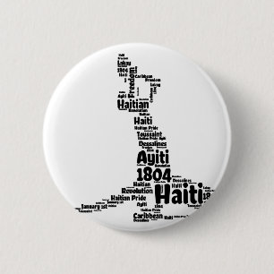 Neg Mawon Haitian Shapechard Black   Neg Marron Ha Ronde Button 5,7 Cm