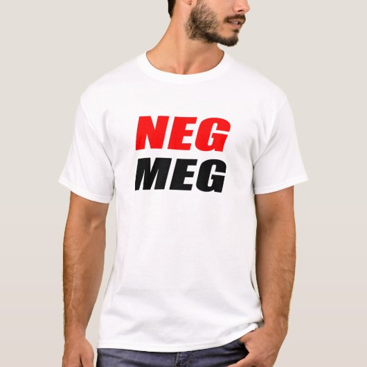 NEG MEG T-SHIRT (Voorkant)