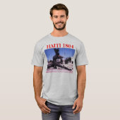 negachtergrond, HAITI 1804 T-shirt (Voorkant volledig)