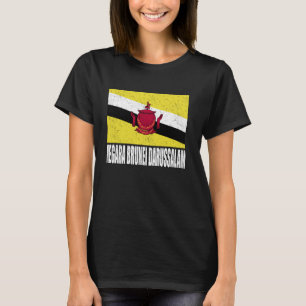 Negara Brunei Darussalam Vlag Grunge Souve T-shirt