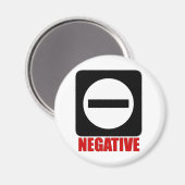 Negatief 1 rood magneet (Voorkant / Achterkant)