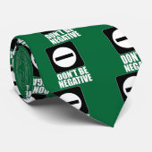 Negatief 2 wit stropdas (Opgerold)