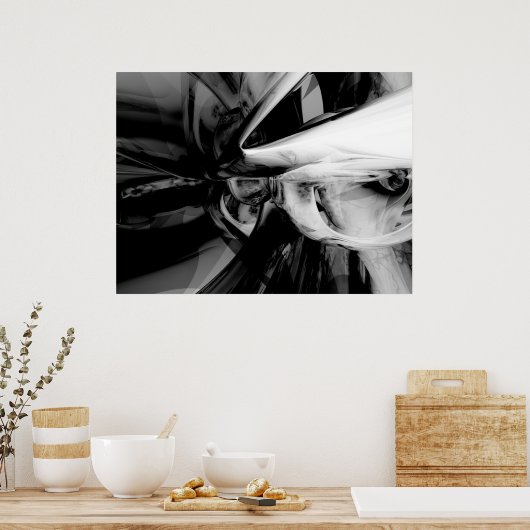 Negatief Abstract Poster (Keuken)
