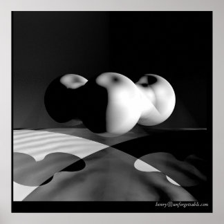 Negatief licht poster