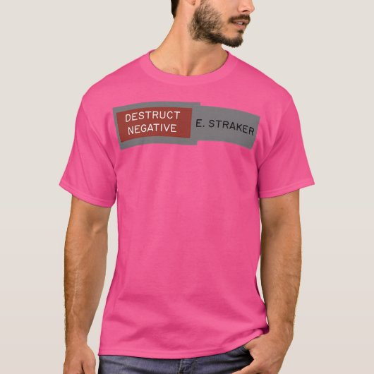 Negatief vernietigen t-shirt (Voorkant)