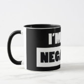 Negatief (zwart) mok (Links)