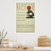 Negatieve Bloedbehandeling 1939 WPA Poster (Keuken)