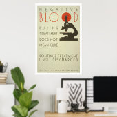 Negatieve Bloedbehandeling 1939 WPA Poster (Thuiskantoor)