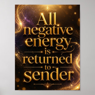 Negatieve energie wordt teruggestuurd naar afzende poster