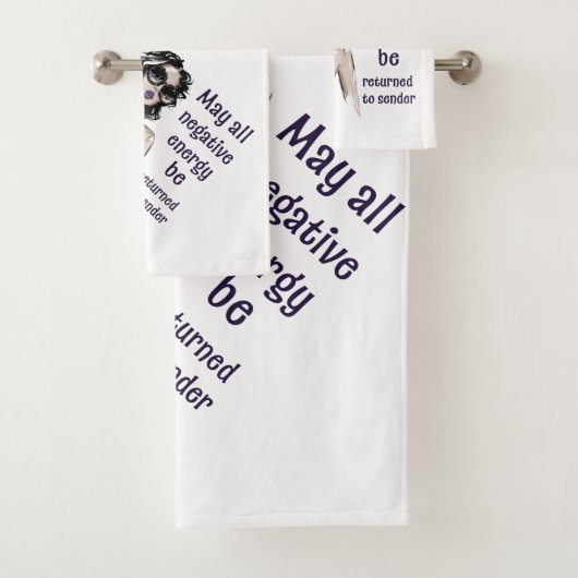 Negatieve energie wordt teruggestuurd naar de afze bad handdoek (Insitu)