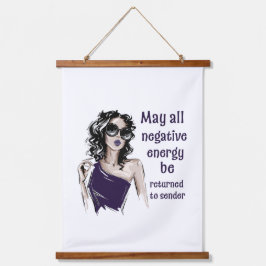 Negatieve energie wordt teruggestuurd naar de afze hangend wandkleed