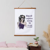 Negatieve energie wordt teruggestuurd naar de afze hangend wandkleed (Slaapkamer)