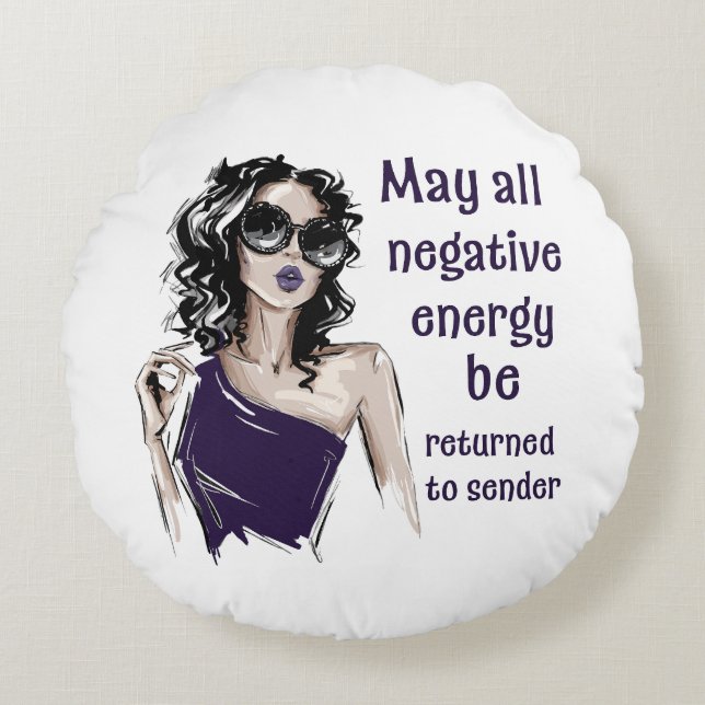 Negatieve energie wordt teruggestuurd naar de afze rond kussen (Voorkant)