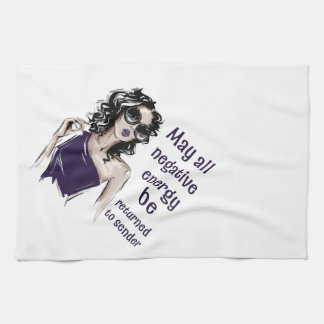 Negatieve energie wordt teruggestuurd naar de afze theedoek