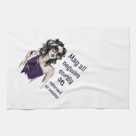 Negatieve energie wordt teruggestuurd naar de afze theedoek