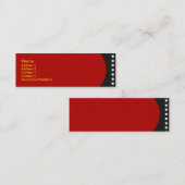 Negatieve filmprofielkaart mini visitekaartje (Voorkant / Achterkant)