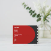 Negatieve filmprofielkaart visitekaartje (Staand voorkant)