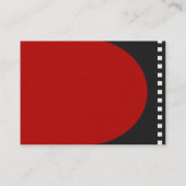 Negatieve filmprofielkaart visitekaartje (Achterkant)