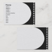 Negatieve filmprofielkaart visitekaartje (Voorkant / Achterkant)