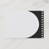 Negatieve filmprofielkaart visitekaartje (Achterkant)