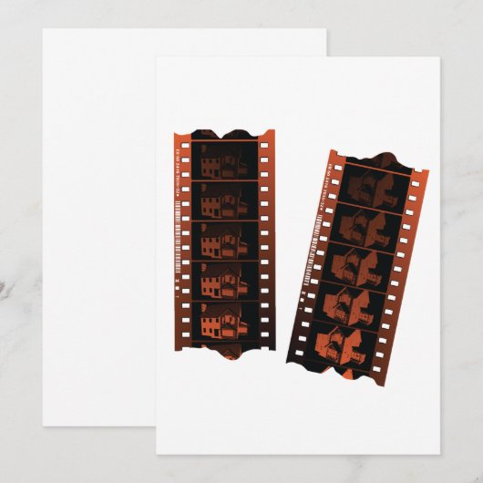 Negatieve filmstrip kaart (Voorkant / Achterkant)