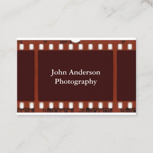 Negatieve fotografie visitekaartje (Voorkant)