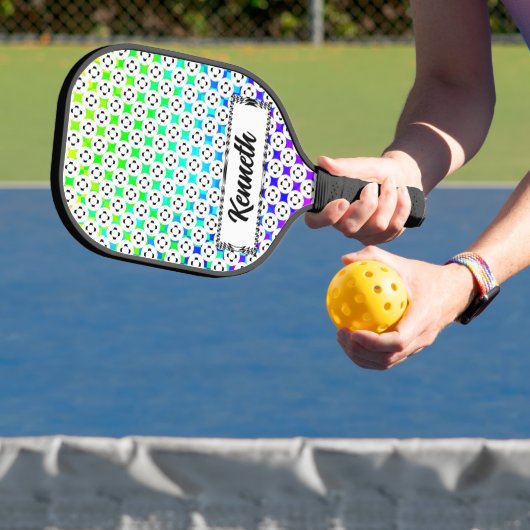 Negatieve Gamepad van Kenneth Yoncich Pickleball Paddle (Insitu)