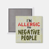 NEGATIEVE MENSEN ~ Magnet Truism (Voorkant / Achterkant)