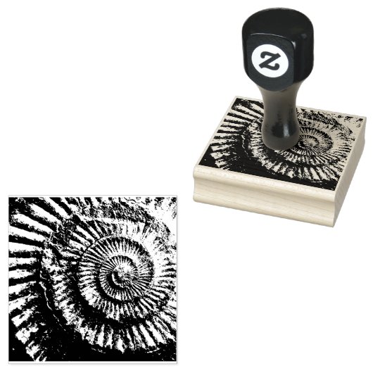 negatieve opdruk van jurassiele ammoniumhydroxide rubberstempel (Gestempeld)