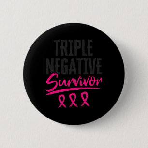Negatieve overlevende TNBC borstkanker bewustzijn Ronde Button 5,7 Cm