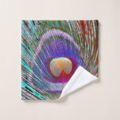 Negatieve Peacock-vanger Bad Handdoek (Wasdoekje)