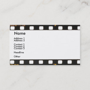 Negatieve profielkaart visitekaartje