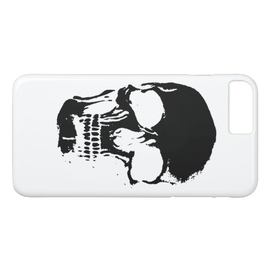 Negatieve schedel Case-Mate iPhone case (Achterkant (Horizontaal))