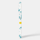 Negatieve Space Daisies wit geel op blauw Case-Mate iPhone Case (Achterkant / Links)