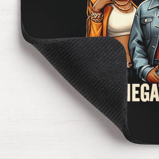 Negatieve zielen Black History Cowgirl Muismat (Hoek)