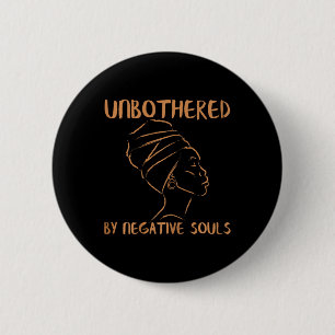 Negatieve Zielen Vrouwen Zwarte Geschiedenis Ronde Button 5,7 Cm