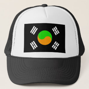 Negatieve Zuid-Koreaanse vlag Trucker Pet