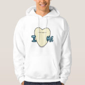 Negatieven waarvan ik houd van bubelachtig ontwerp hoodie (Voorkant)