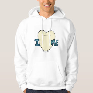 Negatieven waarvan ik houd van bubelachtig ontwerp hoodie