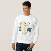 Negatieven waarvan ik houd van bubelachtig ontwerp trui (Voorkant volledig)