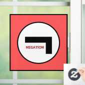 NEGATION 1b Vensterklemming Raamsticker (Huis)