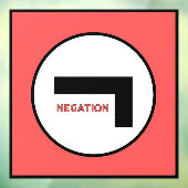 NEGATION 1b Vensterklemming Raamsticker (Vel 3)