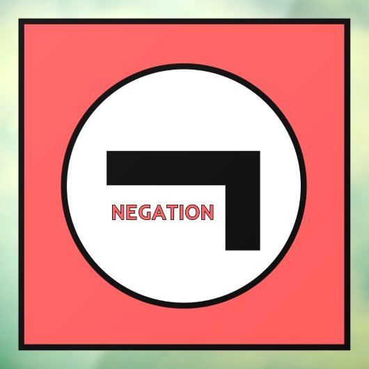 NEGATION 1b Vensterklemming Raamsticker (Vel 3)